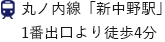 中野区新中野の整形外科 リハビリテーション科 新中野整形・リハビリテーションクリニックは丸の内線「新中野」駅より徒歩4分